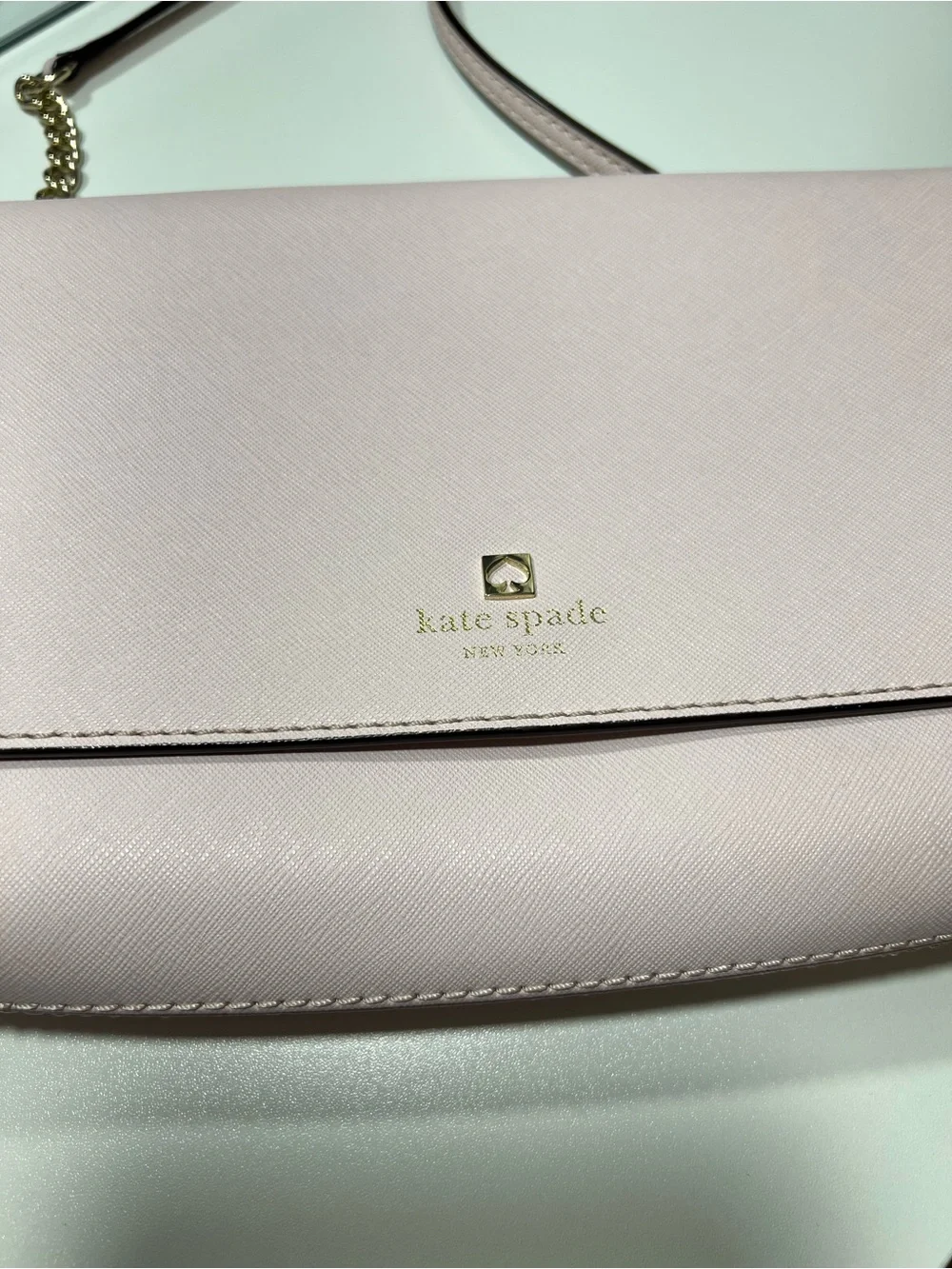Kate Spade Charlotte Street Alek Flap Crossbody Blush Pink Leather